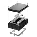 Коробка огнестойкая разветвительная для кабель-канала 40-0460-FR6.0-4-8-Р Е15-Е60 RAL9005 85х85х45 (44 шт/кор) Промрукав