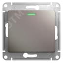 Выключатель одноклавишный, с подсветкой, механизм схема 1а, платина