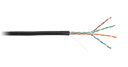 Кабель внешний уличный U/UTP EC-UU004-5E-PE-BK-1 4 пары, Cat.5e (Класс D), 100МГц, BC (чистая медь), бухта 100м NetLan