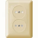 W59 Розетка двойная скрытая без заземления 16А бежевая RS16-254-28 Systeme Electric