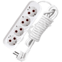 Удлинитель бытовой 4х3м с заземлением 10А У10-555 555-03 Универсал