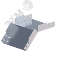 Лоток монтажный угловой 45 вниз ЛУ45Н.300.200.409.1,5.1