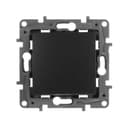 Переключатель 1-кл. СП Etika 10А IP20 250В 10AX авт. зажимы механизм антрацит Leg 672605