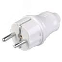 Евровилка прямая белая 16А