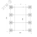 Опорная конструкция для установки оборудования TECHNORAPTOR FOOT 2000х2500 HD КМ-профиль