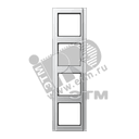 Рамка 4 поста алюминий