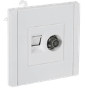 FORTE&PIANO Розетка двойная TV+RJ45 кат.5E FP236 белый IEK