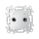 Розетка TV-SAT проходная цвета алюминий S24 Harmonie Simon