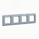 Cariva Рамка 4 поста жемчужно-серая Legrand