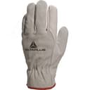 Перчатки из натуральной кожи FСN29 серый цвет. Размер 11