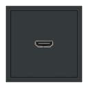 Розетка HDMI 20 Type A механизм серия Эмили STEKKER RST00511805 черный уголь soft touch 50171