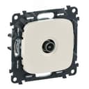 Valena ALLURE Розетка ТВ проходная 1.5дБ/14дБ 0-2400 МГц с лицевой панелью слоновая кость Legrand Euro