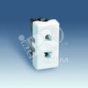 Розетка 2P евро-американская, узкая, 16А 250В, S27, белый Simon