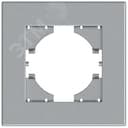 Рамка City 1-местная, серебро