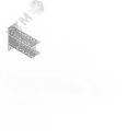 Консоль двойная 85х80 L100 (s:2,5) П-образная усиленная гор.цинк