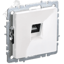 BRITE Розетка компьютерная RJ45 кат.5E РК10-БрБ белый IEK