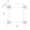 Опорная конструкция для установки оборудования TECHNORAPTOR FOOT 1500х1500 тип 2