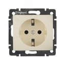 VALENA Розетка с заземлением со шторками в рамку слоновая кость 774321 LEGRAND
