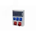 Устройство распределительное 00 1хSHUKO16А250В 1хСЕЕ16А3п 1хСЕЕ16А5п 1хСЕЕ32А5п с защитой, вход УЗО, 310x436x148, настенное, пластик, IP44