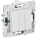 SKANDY Выключатель 3-клавишный 10А SK-V11W арктический белый IEK