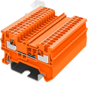 Клемма TP 1-1 проходная Push-in, сечение 1,5 мм. кв., оранжевая SUPU