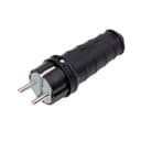 Вилка прямая ЕВРО 16А 250V 2P IP44 с/з КАУЧУК