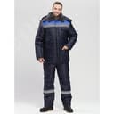 Костюм зимний Труженик-Ультра-2 (тк.Оксфорд) п/к, т.синий/васильковый 44-46/158-164