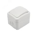 Выключатель одноклавишный Mini OG IP54, о/у, белый