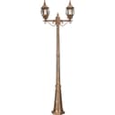 Светильник садовопарковый Feron 8114 столб 2100W E27 230V черное золото 11242