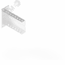 Консоль с опорой 115х40 L200 П-образная оцинкованная