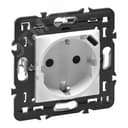 Розетка 2К+3 с USB-C Mosaic немецкий стандарт - с суппортом - белая