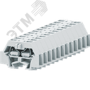 Клемма TB концевая 1-1 с бок. подключ. с крепеж.фланцами, светло-серая SUPU