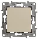 Переключатель 1-кл. СП Etika 10А IP20 250В 10AX безвинтов. зажимы механизм сл. кость Leg 672305