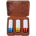 Набор головок торцевых глубоких для ударного инструмента 1/2"DR, для лекгосплавных колесных дисков, 17,19,21 мм, 3 предмета Ombra