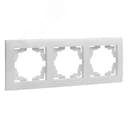 Валенсия рамка 3-местная белая