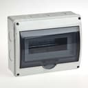 Щиток распределительный навесной на 10 модулей с дверцей серый IP66 (ЩРн-П-10)