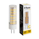 Лампа светодиодная Feron LB433 G4 7W 2700K 25863