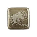 Переключатель одноклавишный наружный с изоляционной пластиной с индикацией золото 10А