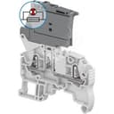 Клемма втычная ZK2.5-SF-R1 держатель предохранителя 5x20мм серая 2.5 мм.кв 2 зажима инди