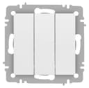 Выключатель 3-кл. СП Accent 6-106-01М 10А IP20 250В AL/CU бел. матов. Intro Б0063532