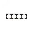 Рамка STRONG 4-постовая антрацит