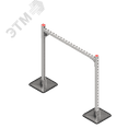 Опорная конструкция для горизонтальных прямоугольных воздуховодов и металлических лотков кабеленесущих систем TECHNORAPTOR STEELFOOT 1000х1000