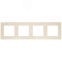Рамка 4 поста, слоновая кость Simon