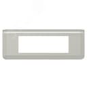 Рамка Mosaic 6 модулей - алюминий Legrand