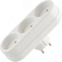 Сетевой разветвитель "TOKER" 3 гн. б/з, 6А, 3T розовый