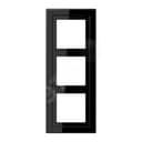 Рамка 3-я для горизонтальной/вертикальной установки Серия- LS-Design Материал- дуропласт Цвет- черный