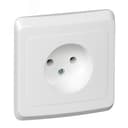 ЭТЮД Розетка скрытая без заземления без шторок белая PC16-001B Systeme Electric