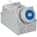 Розетка с механической блокировкой ССИ-833 63А-6ч/220В 2P+PE IP67 IEK