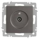 Розетка телевизионная одиночная TV СП Accent 6-301-09 IP20 титан Intro Б0063618