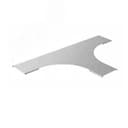 Крышка к тройнику для лестничного лотка НЛО 600 радиус 600 мм, толщ. 1,0 мм, Сендзимир цинк